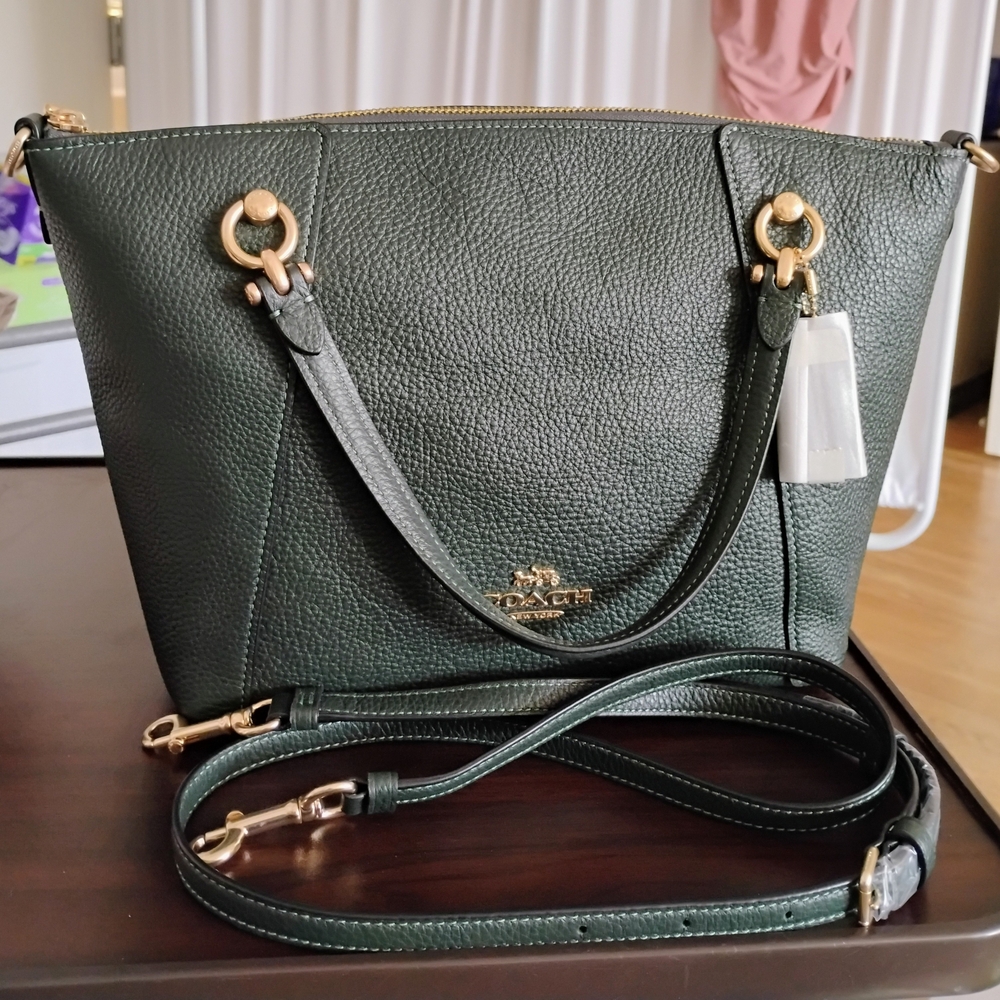 Coach Green Leather Satchel